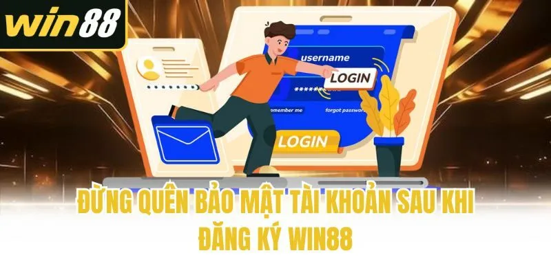 Đừng quên bảo mật tài khoản sau khi đăng ký Win88